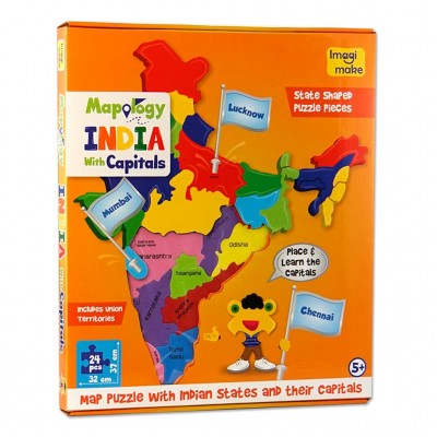 Imagi Make Mapology  India with Captials